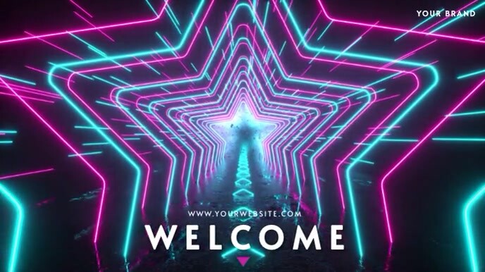 ZOOM VIRTUAL BACKGROUND | NEON BACKGROUNDS Presentasi (16:9) template